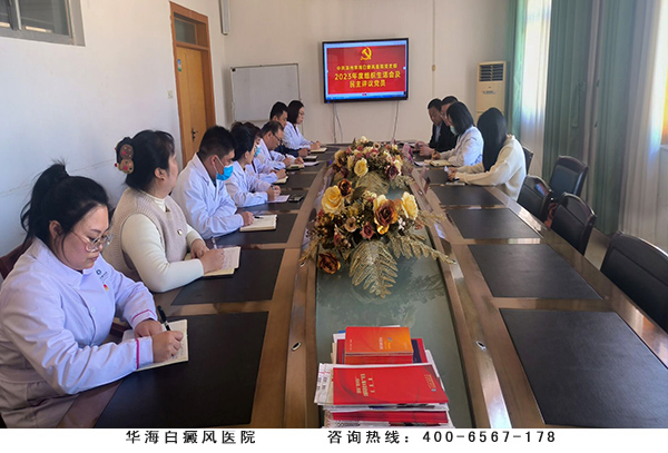 华海白癜风医院党支部召开2023年度组织生活会