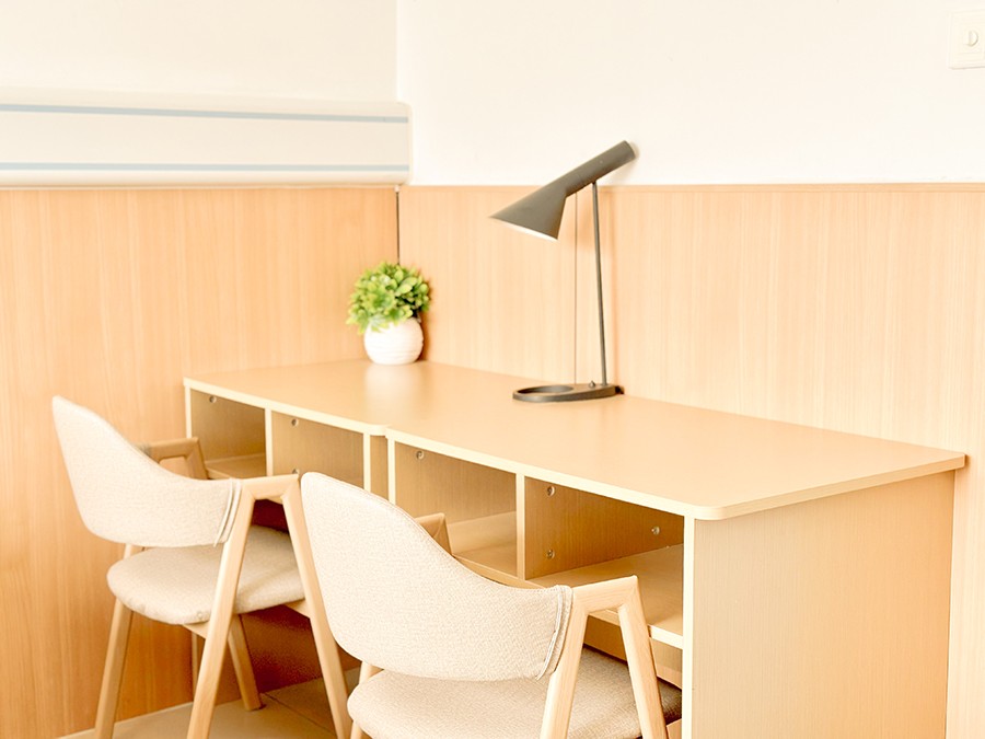 华海白癜风医院病房一角